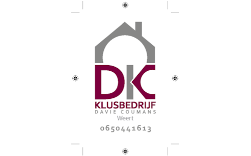 Logo Klusbedrijf Davie Coumans, Sponsor van V.V. De Schäöpkes